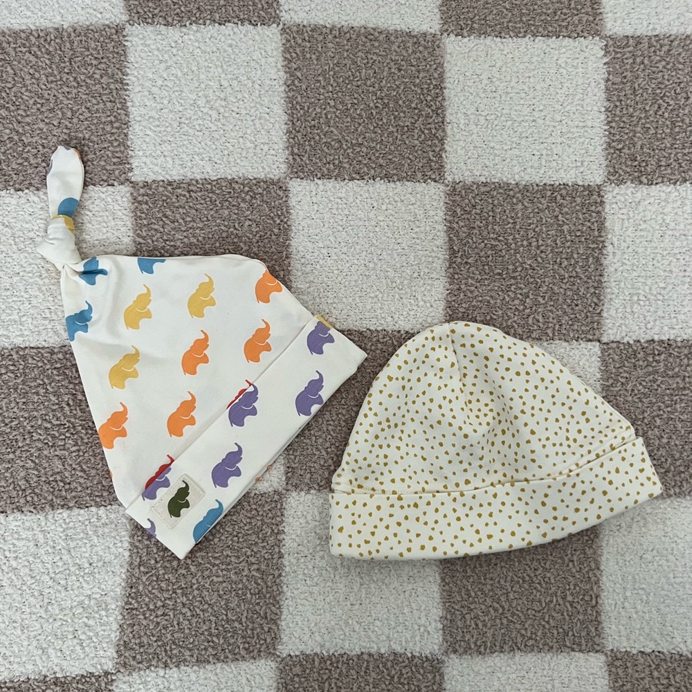 BOGO 🎊 Pehr / Monica & Andy Organic Cotton Baby Beanie Hat Bundle